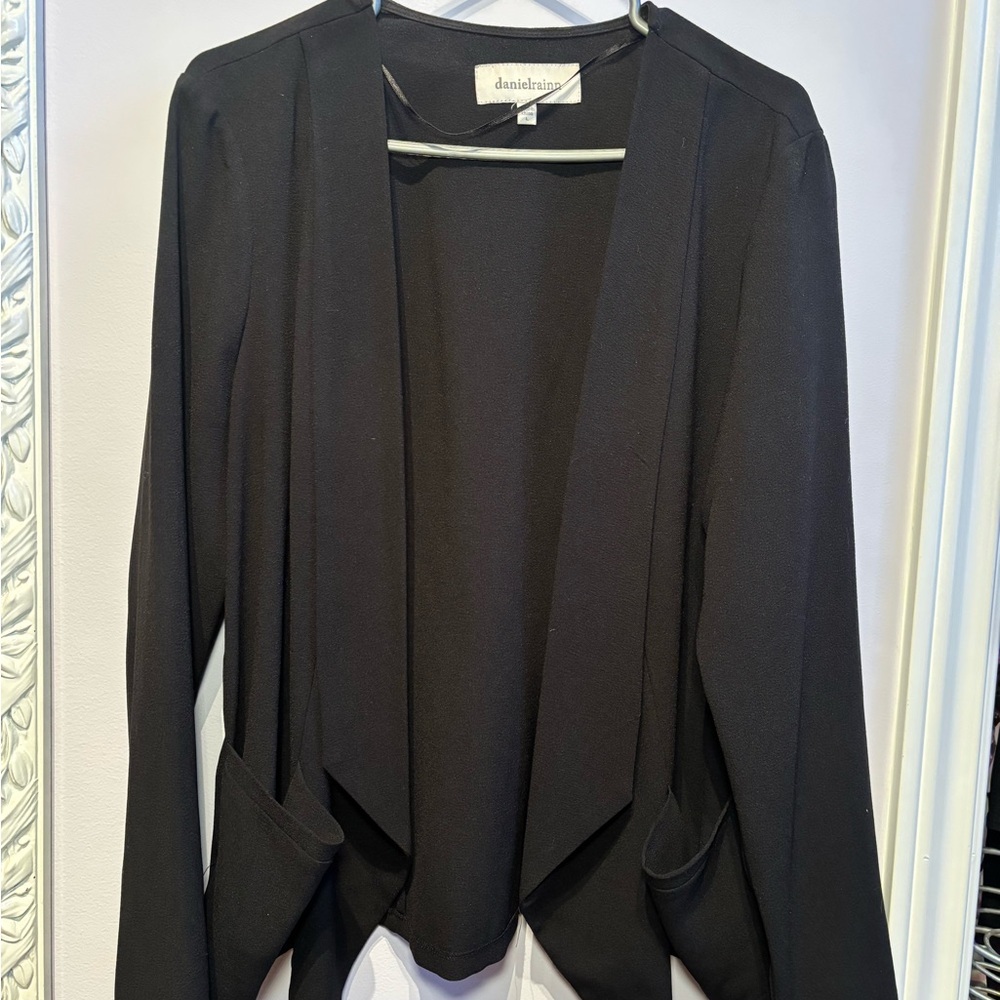 Daniel Rainn Women's Elegant Open Black Casual Blazer